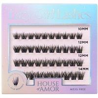 House of Amor Women's Lazy Pre-Glued Lashes - Afterdark in Black