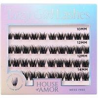 House of Amor Women's Lazy Pre-Glued Lashes - Midnight in Black