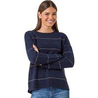 Roman Women's Sparkly Detail Knit Jumper in Midnight | Size: 14