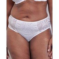 Flirtelle Women's Elise Classic Short Brief Knickers Lingerie in White | Size: XL