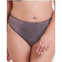 Flirtelle Women's Isla Brazilian Brief Knickers Lingerie in Grey | Size: 2XL