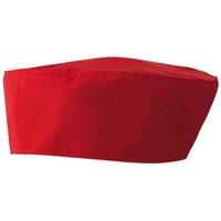 Premier Women's Denim Chef Skull Cap in Red