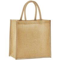 Westford Mill Women's Mini Starched Jute 6L Shopper Bag in Natural
