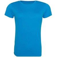 AWDis Women's Just Cool Sports Plain T-Shirt in Blue | Size: Small