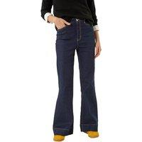 Roman Women's Pocket Stretch Flare Jeans in Indigo | Size: 12