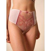 Gossard Women's Lacage High Waisted Brief - Rose | Size: Medium
