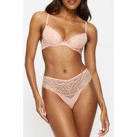 KBX Women's Valentines Lola High Waisted Thong in Pink | Size: 16