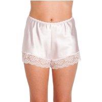 Lady Olga Women's English Made Satin Lace French Knicker in Pale Pink | Size: 14-16