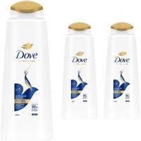 Dove Women's Nutritive 'Shampoo' Intensive Repair for Damaged Hair, 3x 400ml in White