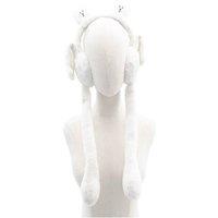 Vellin Women's Bear Earmuffs with Flappy Ears in White