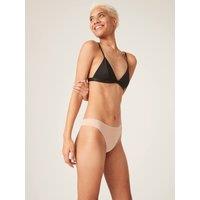 Modibodi Women's Period Pant Seamfree Thong 3 Pack Light Cashew Knickers in Beige | Size: 14