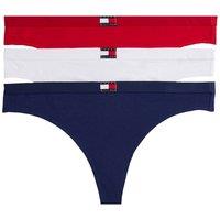 Tommy Hilfiger Women's Heritage Packs 3 Pack Thong White/Red/Navy | Size: XL
