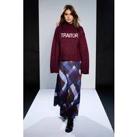 RUNWAY 1.8.1.8 Women's Check Midi Skirt | Size: 10