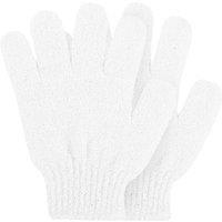 Rose & Caramel Women's White Exfoliating Gloves
