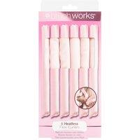 Brushworks Women's Heatless Flexi Curlers in Pink