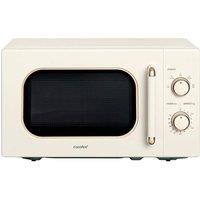 Living and Home 20L 700W Microwave Oven 5 Power Levels Defrost Function in Cream