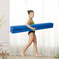 Dprodo 2.1M Folding Gymnastic Beam in Blue | Size: Large