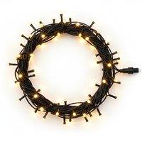 Pegdev LED String Lights Warm White Black Rubber IP65 Outdoor Indoor 5m
