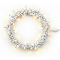 Pegdev LED string lights warm white, white rubber IP65 garden patio 20m