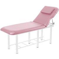 Adjustable Backrest Massage Bed in Pink