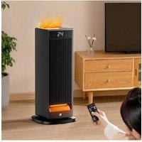 Living and Home 2000W Electric PTC Heater with Humidification in Black