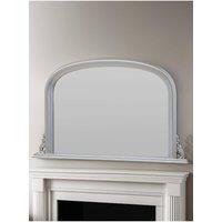 Yearn Mirrors Overmantle Silver Classic mirror 122(w) x 77cm(h) in Metallic Silver