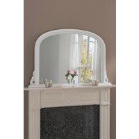 Yearn Mirrors Overmantle White Classic Mirror 122(w) x 77cm(h)