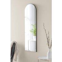 Yearn Mirrors Minimal Arch Black Narrow Wall Mirror 100x30cm | Size: 100x30 cm