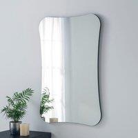 Yearn Mirrors Barnsbury Frameless Black Organic Mirror 90x60cm | Size: 90x60 cm