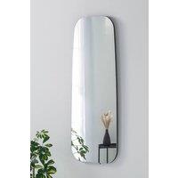 Yearn Mirrors Hoxton Frameless Black Organic Mirror 119x44cm | Size: 119x44 cm