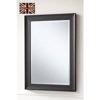 Yearn Mirrors Charcoal Grey Scooped Framed Mirror 129.5x106.5cm | Size: 129.5x106.5 cm