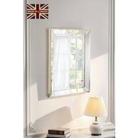 Yearn Mirrors Bevelled Tray Rectangle mirror 92x66.5cm in Silver | Size: 92x66.5 cm