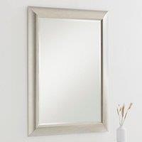 Yearn Mirrors Timeless Silvery Champagne Mirror 101.5x73.5cm in Silver | Size: 101.5x73.5 cm