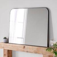 Yearn Mirrors Minimal Black Mantle Mirror 110(w) x 80cm(h)