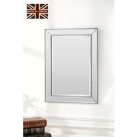 Yearn Mirrors Angled Wall Mirror Champagne 64.5x78cm in Metallic Silver | Size: 64.5x78 cm