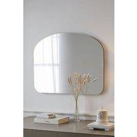 Yearn Mirrors Soho Curved Overmantle Mirror in Gold