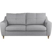 Furnishings For Less UK Baxter Tufted Fabric 3 Seater Sofa - Charcoal, Silver, Oatmeal or Sage in Silver