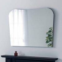 Yearn Mirrors Irregular Frameless Black Overmantle Mirror 106(w)x78cm(h)