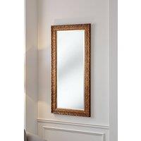 Yearn Mirrors Carved Framed Bevelled Tall Mirror Gold 138x62cm | Size: 138x62 cm