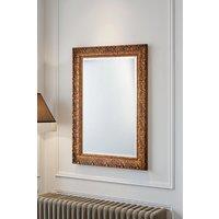 Yearn Mirrors Carved Framed Bevelled Mirror Gold 77x62cm | Size: 77x62 cm