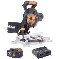 Evolution R185CMS-Li EXT Compound Mitre Saw 18V 1 x 4.0Ah Li-ion in Black