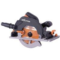 Evolution R185CCSX Circular Track Saw Kit 185mm 1600W 110V in Orange