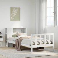 Berkfield Home Bookcase Bed without Mattress White 90x200 cm Solid Wood Pine
