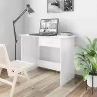 Wyld and Coco White Office Desk with Drawer
