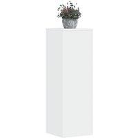 Berkfield Home Plant Stands 2 pcs White 33x33x100 cm Engineered Wood | Size: 33 x 33 x 100 cm