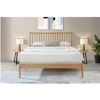 Flintshire Furniture Ltd Padeswood Hardwood Bed Frame in Light Brown | Size: Small Double