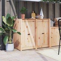Berkfield Home Outdoor Kitchen Doors 2 pcs 50x9x82 cm Solid Wood Pine in Brown | Size: 50 x 9 x 82 cm