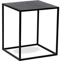 Nordlys Table Appoint End Table Industrial Square Furniture in Black