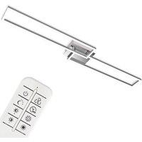 BRILONER Chrome Aluminium 40W CCT LED Wall & Ceiling Light in Silver