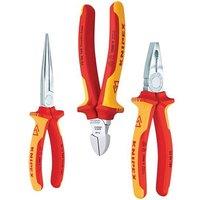KNIPEX Elektro Vde Pliers Set 3 Piece in Red
